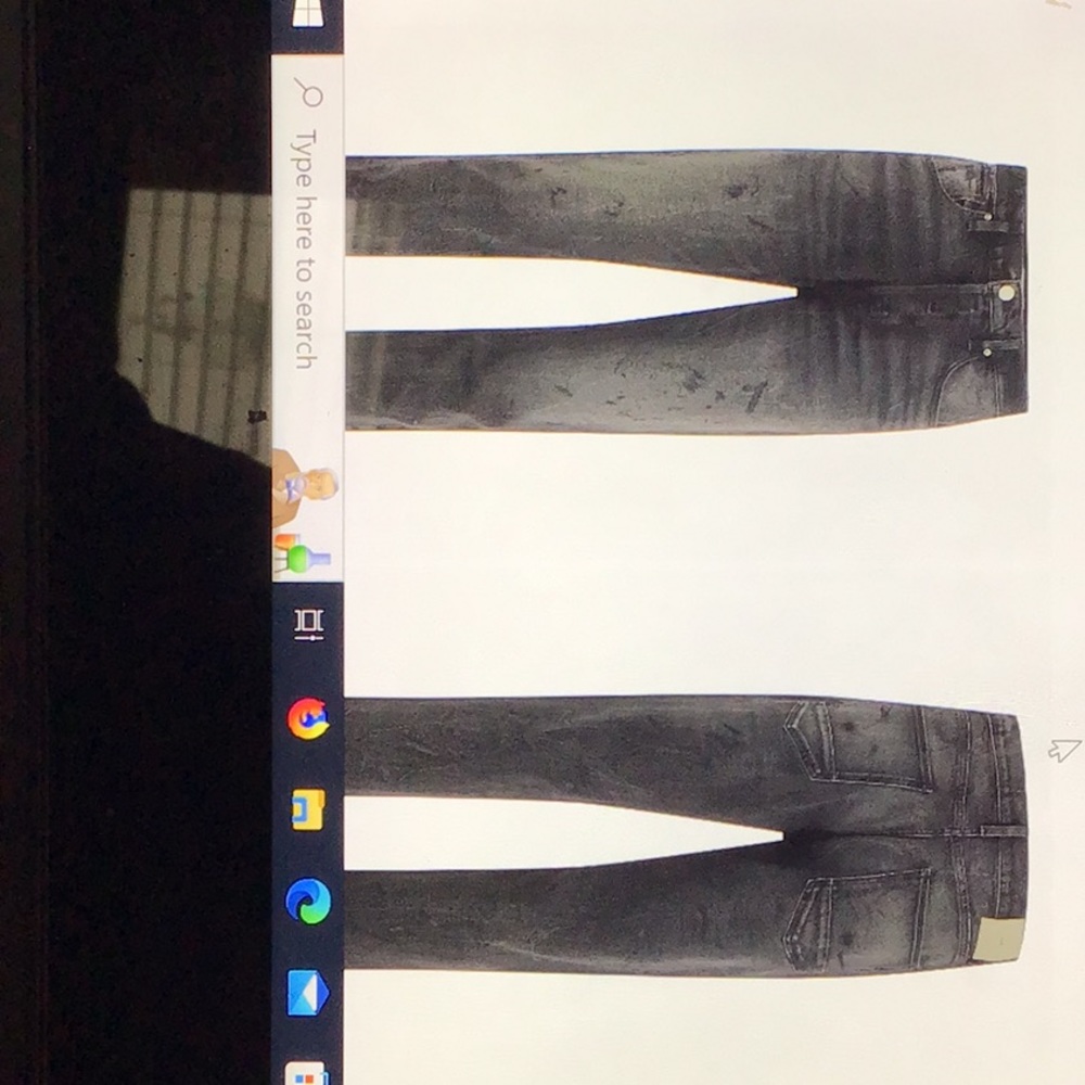 New Hudson Black Slim Straight Jeans. Men’s 38